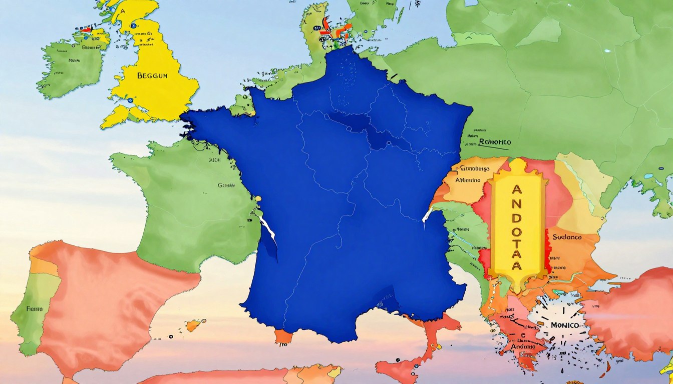 Z kim graniczy Francja